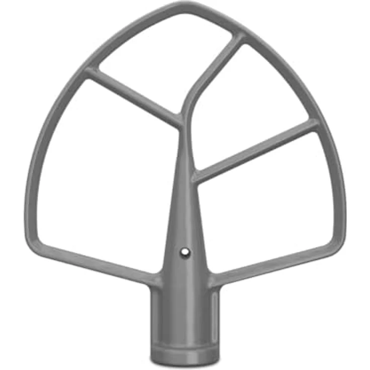 KitchenAid 5,6L/6,6L/6,9L Nylonbeschichteter Flachrührer 5KSMBLSF - Silberbeschichtet für große Küchenmaschinen mit Schüsselheber – Bild 2
