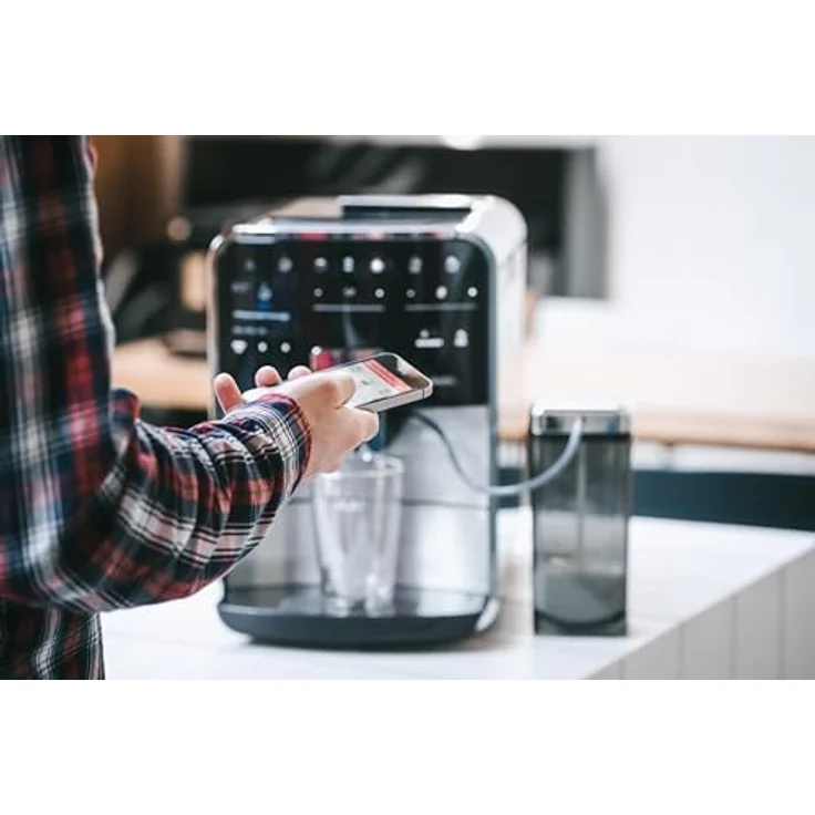 Melitta Caffeo Barista TS Smart F850-101 Kaffeevollautomat mit Milchsystem und integriertem Mahlwerk | Smartphone-Steuerung mit Connect App | One Touch Funktion | Pro Aqua Filtertechnologie | Silber – Bild 5