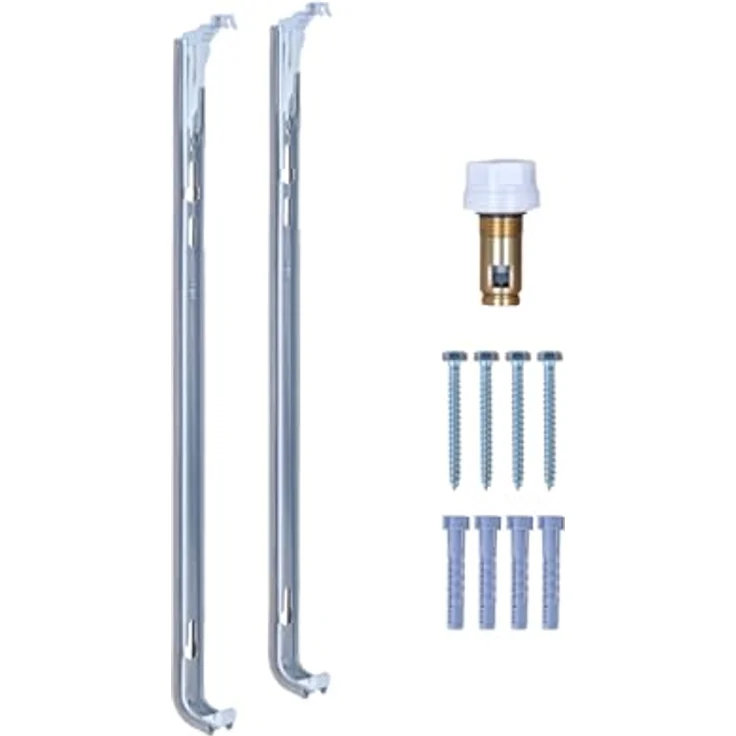 Belrad® Heizkörper Typ 21, flacher Universalheizkörper mit 6 Anschlüssen, energiesparend, Wandmontagefähig, weiß 500x800 mm – Bild 4