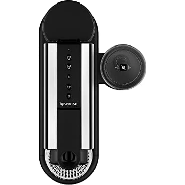 Nespresso Krups XN630D Citiz & Milk Platinum Kaffeekapselmaschine | 4 programmierbare Tasten | Heißwasserfunktion | Entkalkungsalarm | Energiesparmodus nach 2 Min. | retro Design | Edelstahl/Schwarz – Bild 5