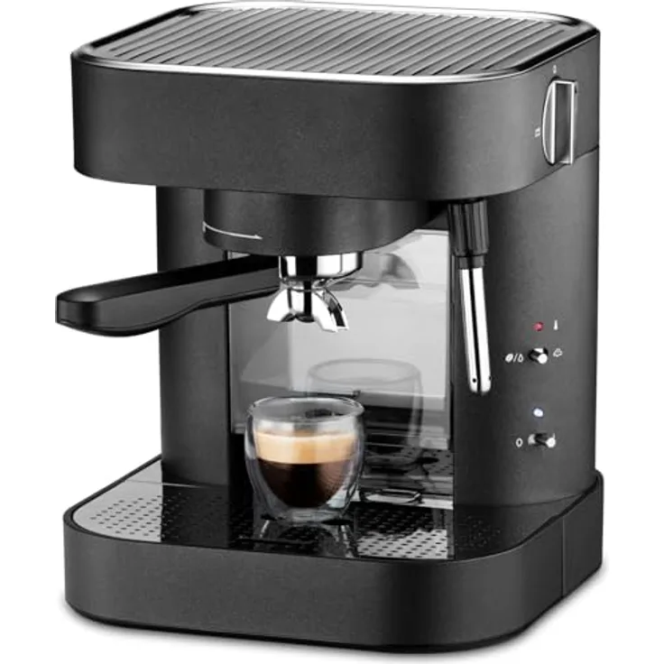 Trisa Espresso Perfetto, Siebträgermaschine, Schwarz