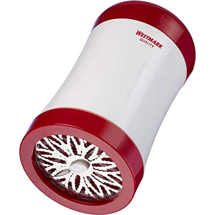 Westmark Kräuter-Schneider-Parmesan-Käsereibe, Mit austauschbaren, scharfen Einlege-Schneidscheiben, Kunststoff-Rostfreier Edelstahl, Weiß-Grün, 11602260 – Bild 2