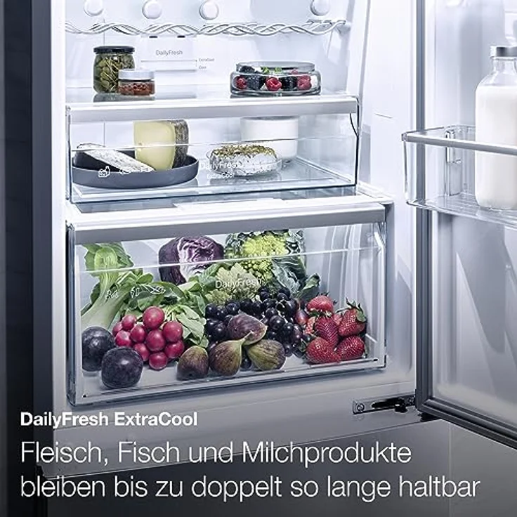 Miele KF 4372 CD Kühl-Gefrierkombination, freistehend, edelstahl, Höhe 186 cm, Energieklasse C - Preisvergleich – Bild 5