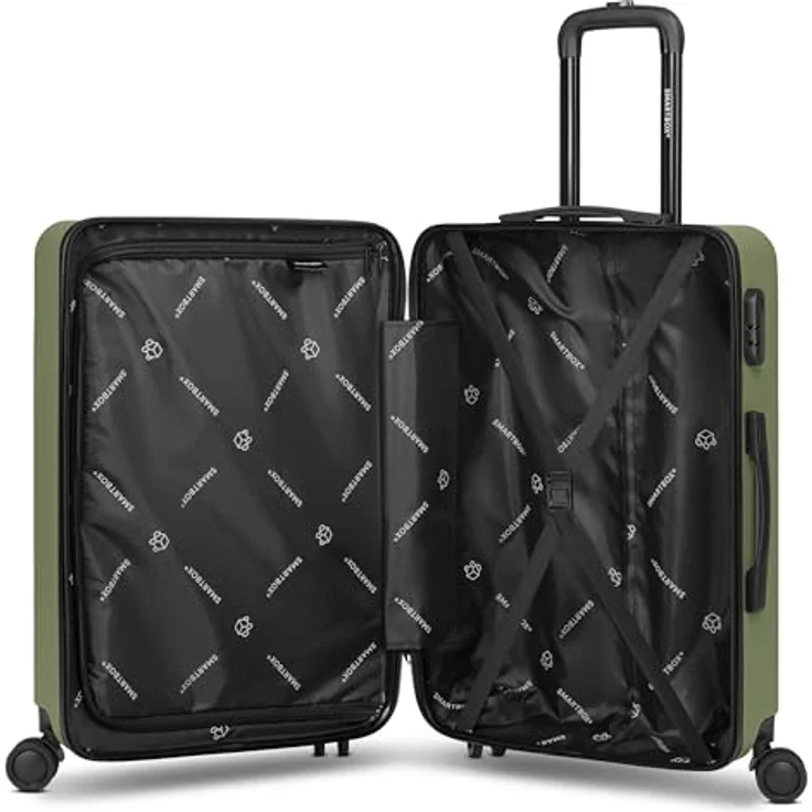 SMARTBOX Hartschalen Check-in Koffer M Trolley, 43 x 27 x 66 cm, 61 Liter, ABS-Material, 4-Doppelrollen, Zahlenschloss, 3,16 kg (Edition 05) – Bild 4