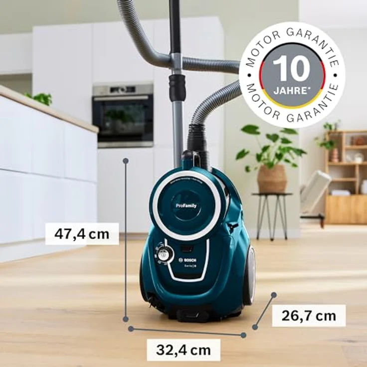 BOSCH Bodenstaubsauger BGC41XFMLY, beutellos, 220-240 V, 10 m Aktionsradius, metall – Bild 2