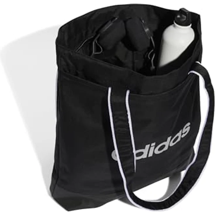 adidas Sportswear LINEAR ESSENTIALS SHOPPER, geräumige Sporttasche mit Reißverschlusstasche, strapazierfähigem Boden und mindestens 50% recycelten Materialien – Bild 6