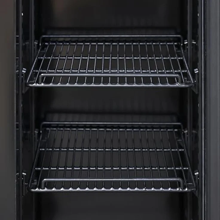 GastroHero Getränkekühlschrank GKS-160 Slim, abschließbarer Flaschenkühlschrank mit Glastür & LED-Beleuchtung, schwarz, 160 Liter, 200.3 cm hoch, 44.8 cm breit – Bild 5