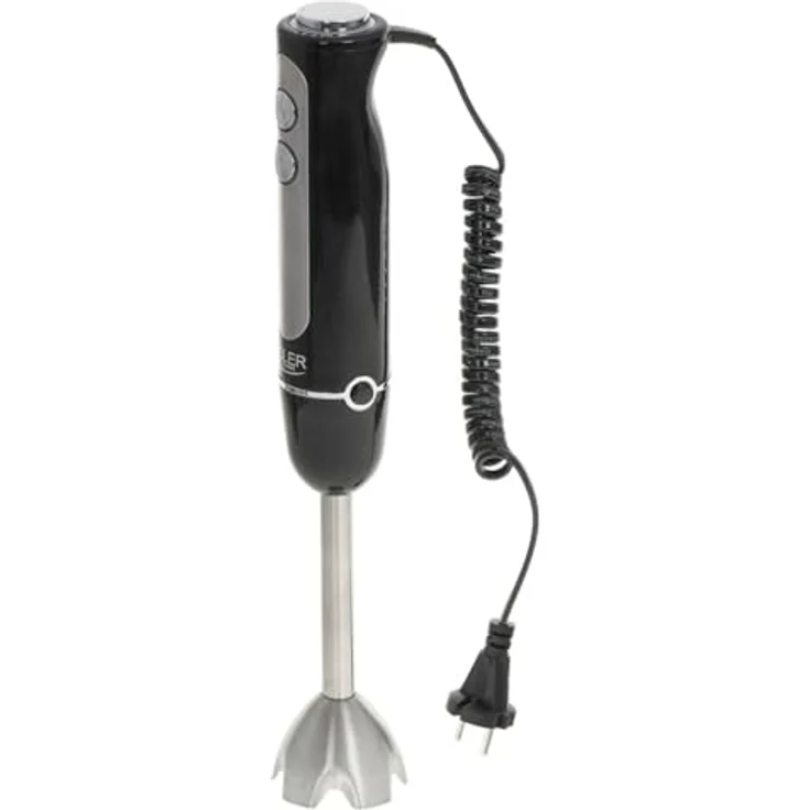 Adler Stabmixer AD 4625b Edelstahl 1500 Watt, 5 Geschwindigkeitsstufen, Turbo-Funktion, schwarz - Preisvergleich – Bild 2