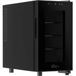 Tronitechnik® Weinkühlschrank Marseille, Minibar, 23 Liter, 8 Flaschen, LED Licht & Einschübe freistehend