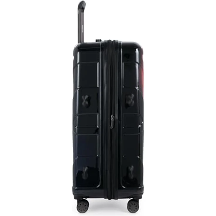 suitline Großer Koffer S28-8801G-N-R, TSA Sicherheitsverschluss, Neon Red, 96-110 Liter, 4,5 kg, 76 x 53 x 31 cm – Bild 5