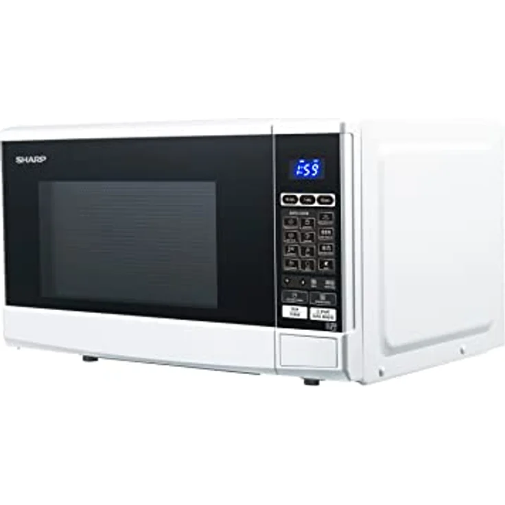 Sharp R-670W Mikrowelle mit Grillfunktion, Standgerät, 800W, 10 Leistungsstufen, 20 Liter Garraum, Timer, Automatik-Programme, 13 Automatikprogrogramme, weiß – Bild 2