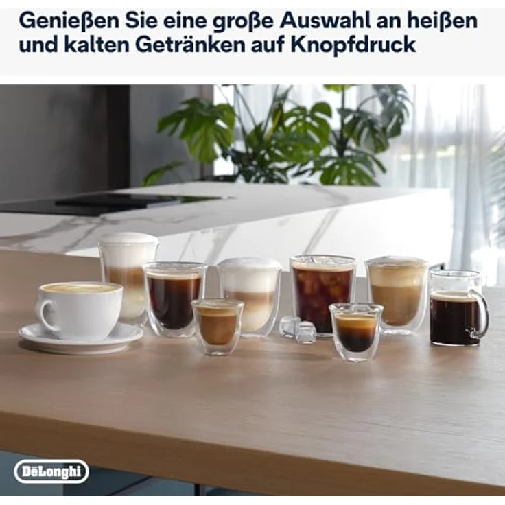 De'Longhi Magnifica Plus ECAM322.70.SB Kaffeevollautomat mit LatteCrema-Milchsystem für Automatischen Cappuccino, 1450W, Silber/Schwarz – Bild 5