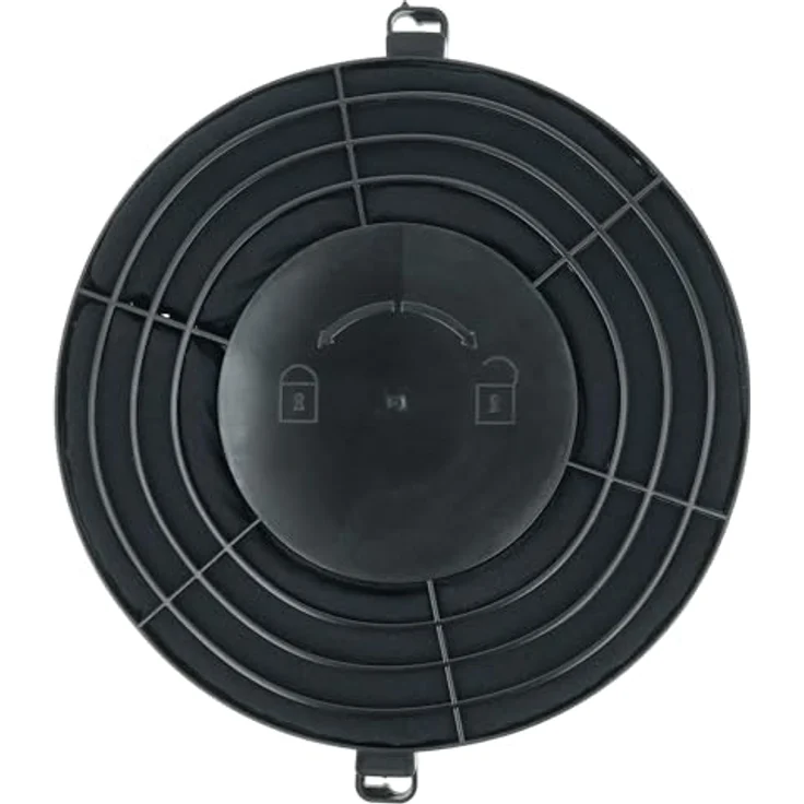 vhbw 2x Aktivkohlefilter für Ikea Dunstabzugshauben, Durchmesser 25,5 cm, schwarz – Bild 4