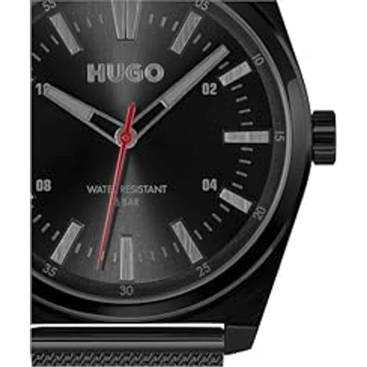 HUGO Quarzuhr #ARK 1530440, Herrenuhr mit Edelstahlarmband, analoges Zifferblatt, modernes Design – Bild 4