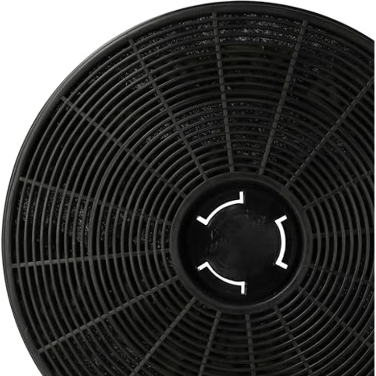 vhbw 2x Aktivkohlefilter kompatibel mit Respekta CH42090BSA, CH44060BSA+, CH11050IS, CH11050IW, CH42060BSA Dunstabzugshaube - 16 cm, schwarz – Bild 5