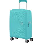American Tourister Soundbox - Spinner S Erweiterbar Handgepäck, 55 cm, 35.5/41 L, Blau (Poolside Blue)
