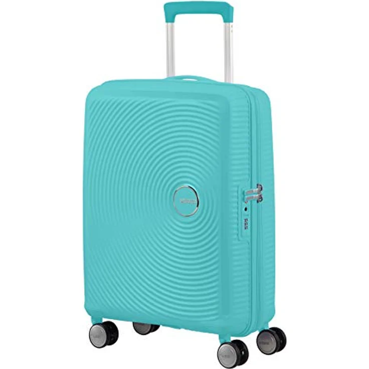 American Tourister Soundbox - Spinner S Erweiterbar Handgepäck, 55 cm, 35.5/41 L, Blau (Poolside Blue) – Bild 1
