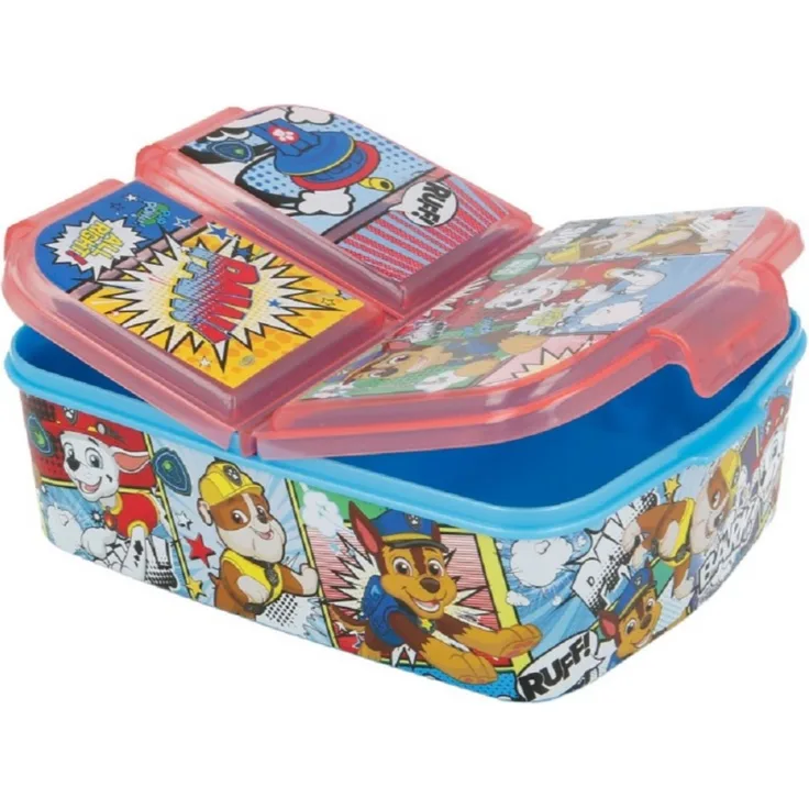 Kinder Premium Brotdose Lunchbox Frühstücks-Box Vesper-Dose mit 3 Fächern Paw Patrol