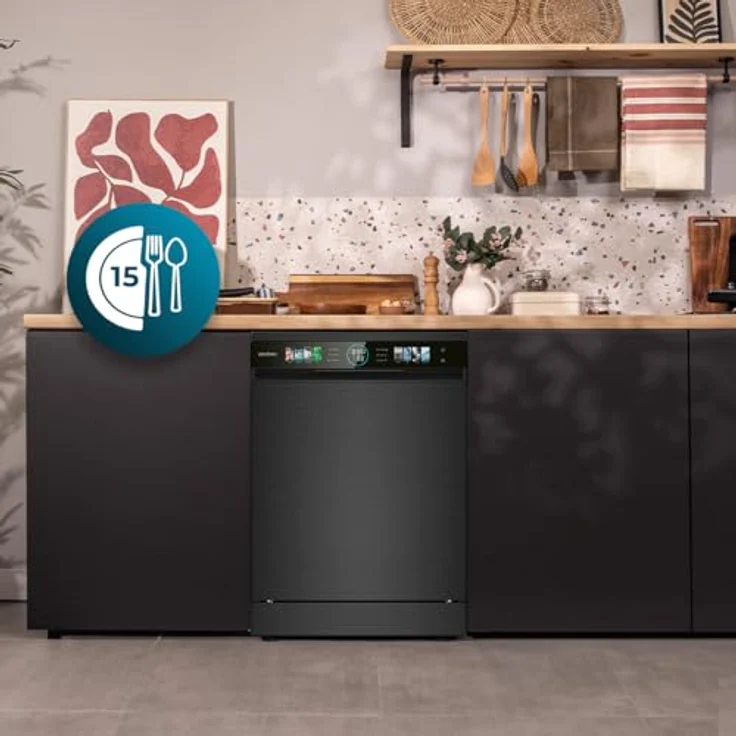 Cecotec Bolero Aguazero 6620, Geschirrspüler mit 15 Maßgedecken, 8 Programmen und Turbo-Trockenfunktion, Weiß – Bild 3