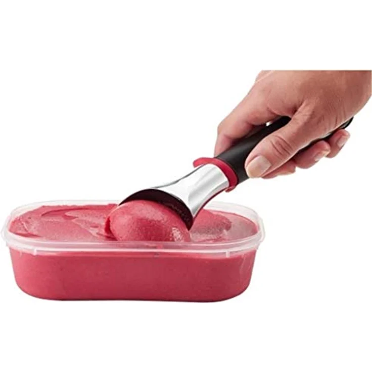 Tefal Ingenio K20722 Eisportionierer, 26 cm, Kunststoff, schwarz-rot – Bild 4