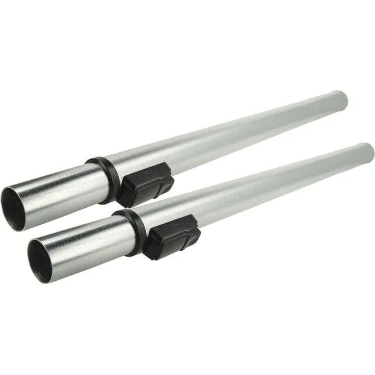 VHBW 2x Teleskop-Staubsaugerrohr kompatibel mit Electrolux Z951, UZ 945 - 32 mm Anschluss, 60-94 cm lang, schwarz/silber, ausziehbar