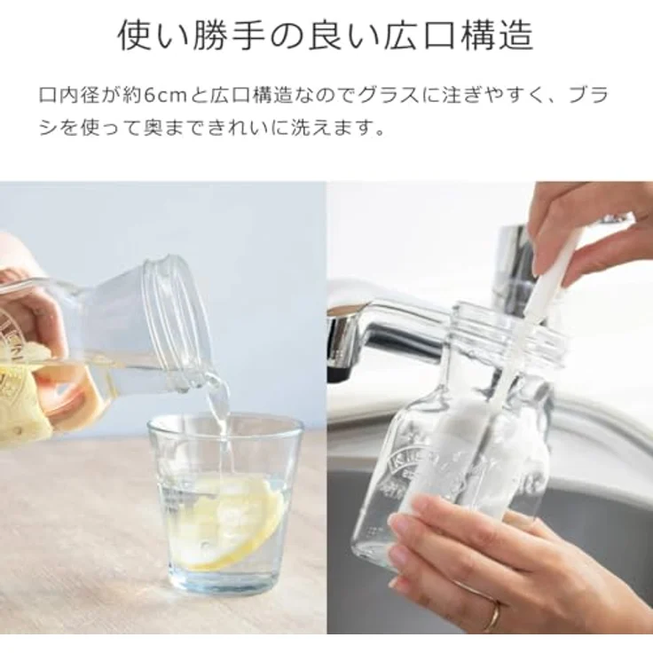 Kilner KIL Saft- und Saucenflasche 0,5l, transparentes Glas mit breiter Öffnung, 6er Set – Bild 6