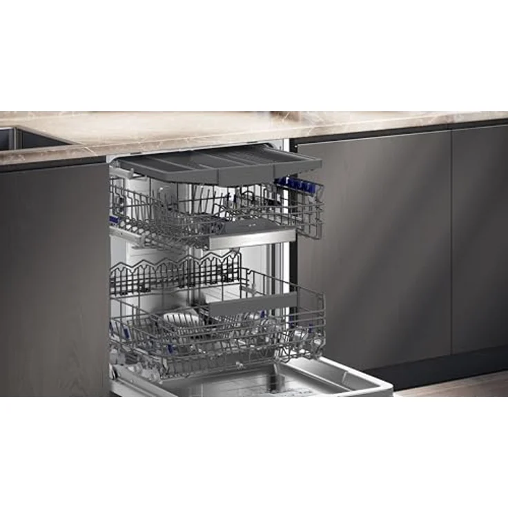 Siemens iQ500 SN65ZX17CE, Einbau-Geschirrspüler für 14 Gedecke, Silber, mit Zeolith-Trocknung und Home Connect – Bild 3