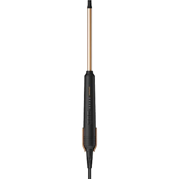 GRUNDIG NaturaShine HS 7230 Lockenstab, Hairstyler, 10 mm Durchmesser, Keramikbeschichtung mit Macadamia- und Kokosöl, 5 Stufen, von 130 °C bis 210 °C, schnelle Aufheizzeit, Schwarz/Roségold – Bild 2
