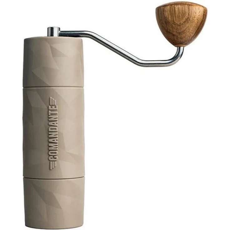 Comandante Kaffeemühle X25 Trailmaster, Handmühle aus QTP® mit Edelstahl-Mahlwerk, Dune