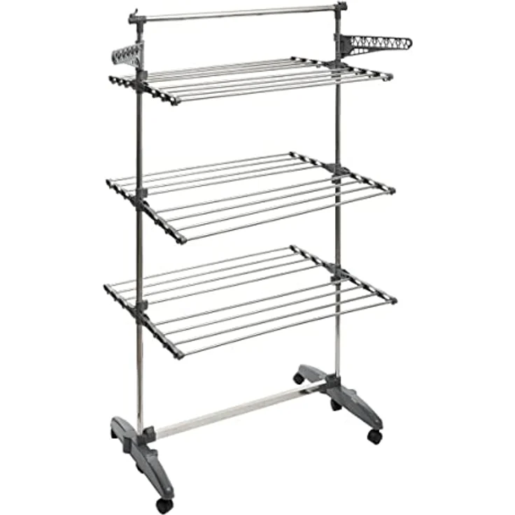 5five - 4-Rad-Wäscheständer Sinai 24m, Edelstahl, Maße 170.7x66.5x152.3 cm – Bild 1