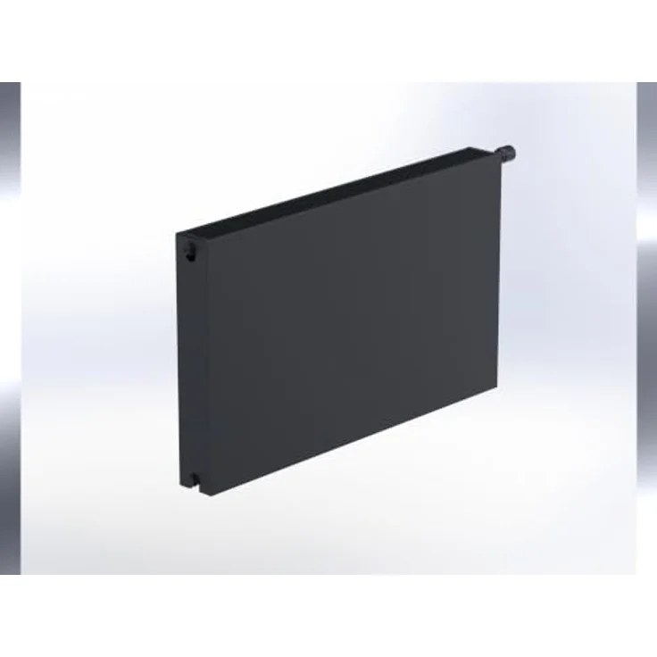 Sanicomfort Universal-Planheizkörper Typ 22 DK, 60 x 10,5 x 60 cm, Schwarz Matt, effiziente Wärmeverteilung, Qualitätsstahl – Bild 3