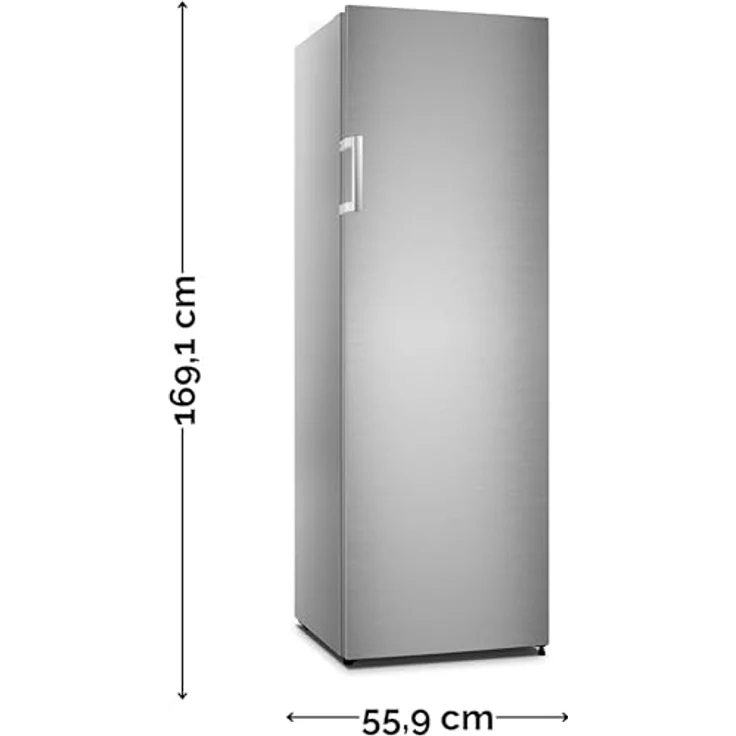 PKM GS212NFEIX Gefrierschrank, 194 Liter, NoFrost Technologie, Inox Design, Energieeffizienzklasse A – Bild 3