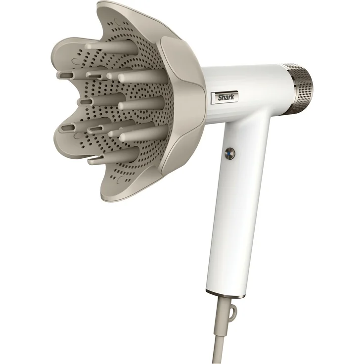 Shark HD352DE SpeedStyle Ionen-Haartrockner, 1.000 Watt, 5 Aufsätze, Weiß, Kaltstufe & Ionen-Technologie – Bild 4