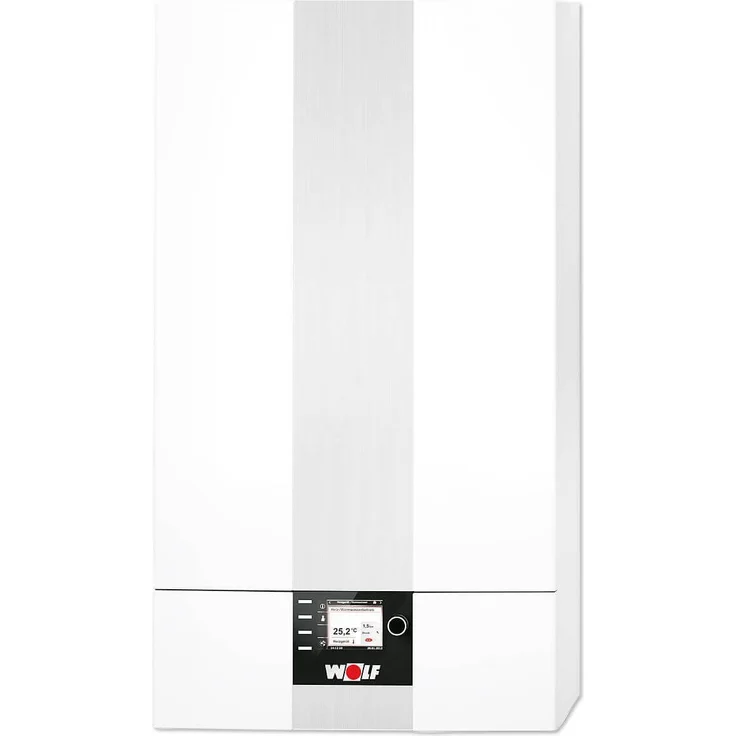 Wolf GmbH Heizgerät Wolf Gasbrennwert-Heiztherme CGB-2-14 ComfortLine, Modulierende Hocheffizienzpumpe, weiß – Bild 1