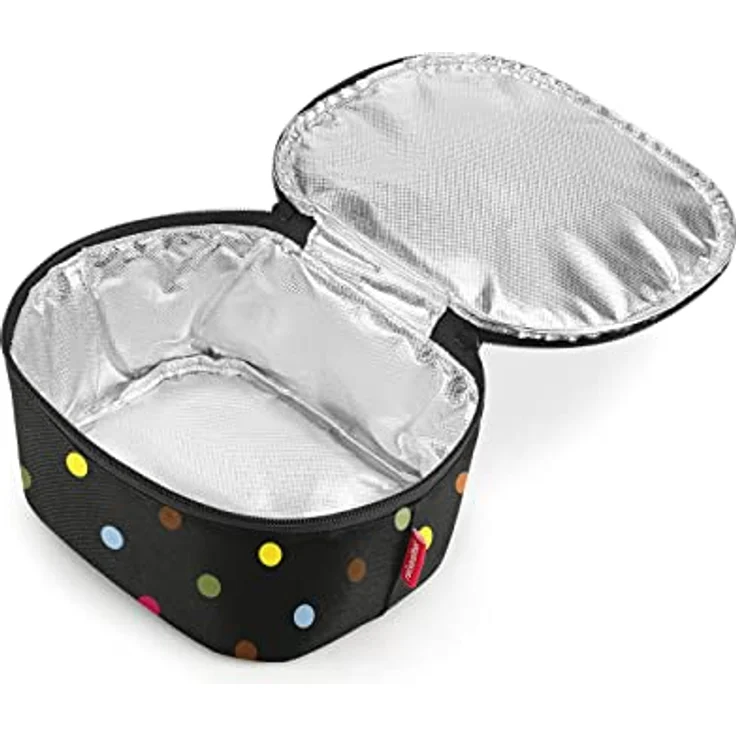 reisenthel coolerbag S Kühltasche, 2,5 L, 20 x 12 x 16 cm, pocket dots, schwarz – Bild 7