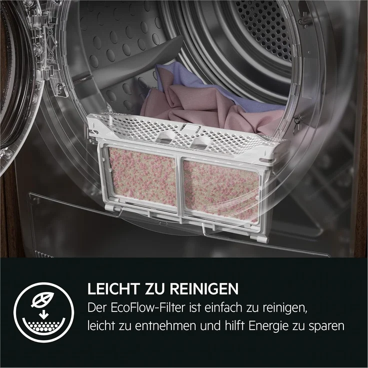 AEG TR9T75680, Wärmepumpentrockner, C, Fassungsvermögen 8 kg, Standgerät, weiß – Bild 7