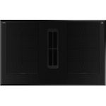 Hanseatic Kochfeld mit Dunstabzug HDI4B9074SB, Flex-Induktion, schwarz, 4 Kochzonen, Booster-Funktion, Brückenfunktion