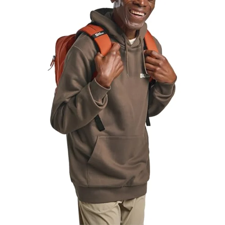 Jack Wolfskin Daypack TERRACADE, 24 Liter Rucksack mit gepolsterter Laptophülle und strapazierfähigem CROSSRIP 300D RE, schwarz – Bild 7