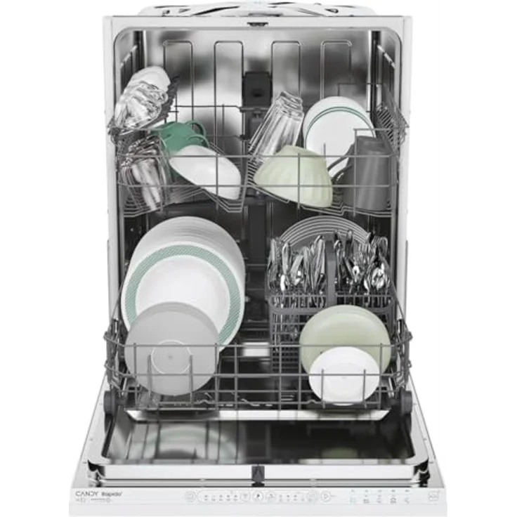 Candy CIP 3E7L0W, Voll integrierbarer Geschirrspüler mit 13 Maßgedecken, Energieeffizienzklasse E, 47 dB, verschiedene Spülprogramme – Bild 2