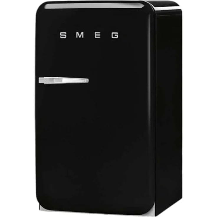 Smeg FAB10RBL6 Kühlschrank, Tisch Top Vintage, 122 l mit Gefrierfach 17 l, schwarz, 1 Tür, Scharniere rechts, LED-Beleuchtung – Bild 3