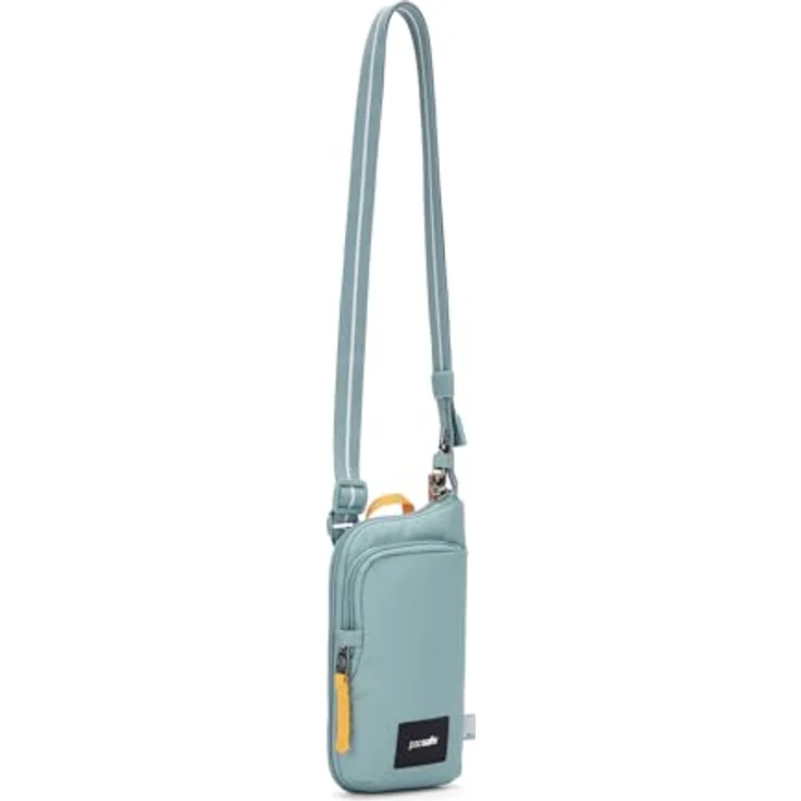 Pacsafe GO anti-theft Tech Mini Bag Umhängetasche RFID, 12 cm, blau, 100% Polyester – Bild 4