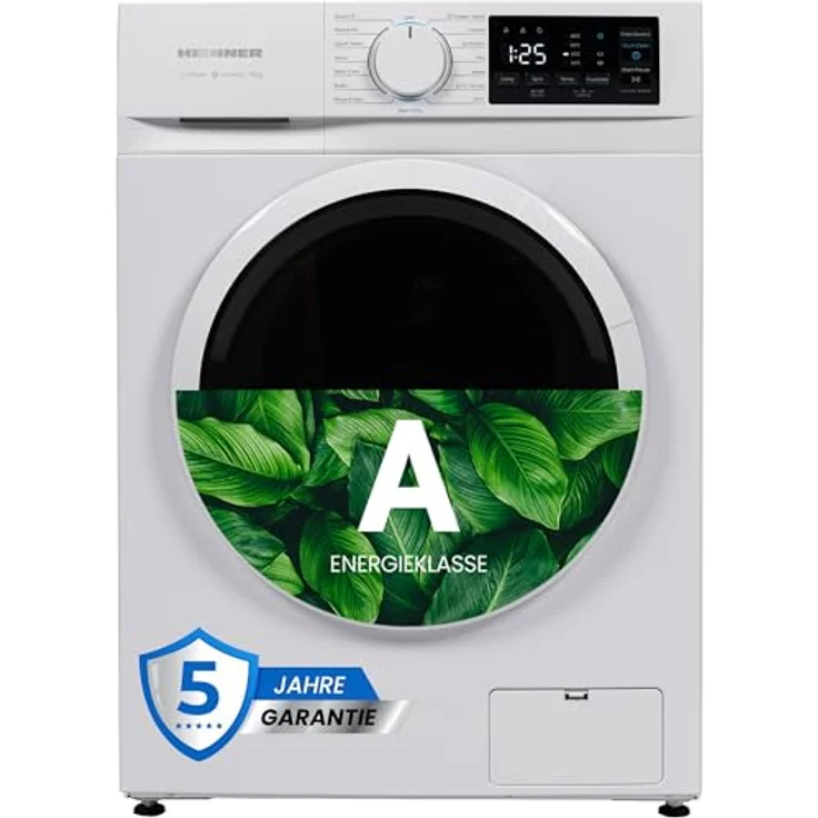 Heinner HWM-M1014IVN, Frontlader-Waschmaschine, 10 kg, A, 1400 U/min, 15 Programme, 73 dB – Bild 1