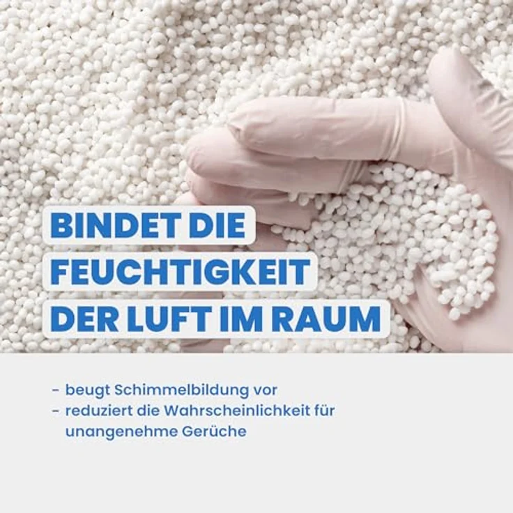 Bestlivings Luftreiniger LE-04209, für 50 m² Räume, 10er Pack - Raumentfeuchter inkl. 230g Granulat, bis 50m² Raumgröße und 550ml Flüssigkeit aufnahmefähig wiederverwendbar – Bild 6