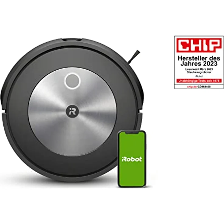 iRobot® Roomba® j7 WLAN-fähiger Saugroboter mit Kartierung und mit Zwei Gummibürsten für alle Böden - Objekterkennung und -vermeidung - Lernt, kartiert und passt Sich an Dein Zuhause an – Bild 2