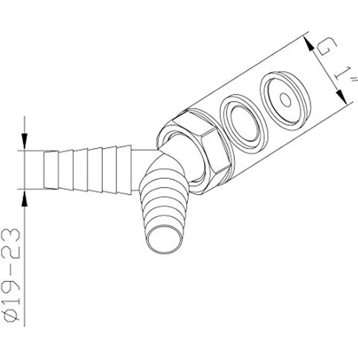 Xavax 00220738 Raccord en Y Y-Anschluss, weiß - Doppelrohrverbinder für Wasch- und Spülmaschinen-Ablaufschläuche, Kunststoffgehäuse, inkl. Schlauchschellen und Dichtung – Bild 2