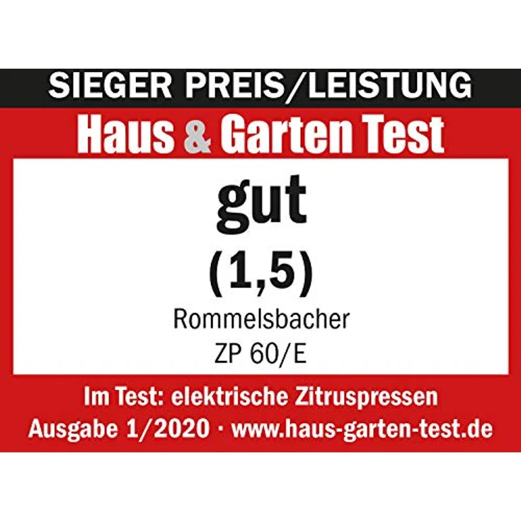 Rommelsbacher ZP 60-E Elektrische Zitruspresse, 100, Edelstahl – Bild 11