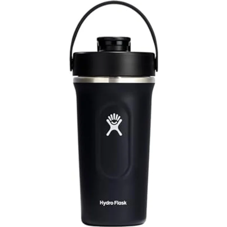 Hydro Flask Insulated Shaker Bottle - 709 ml (24 oz) isolierte Shaker-Flasche für Proteinshakes, Nahrungsergänzungen und mehr - Black – Bild 1