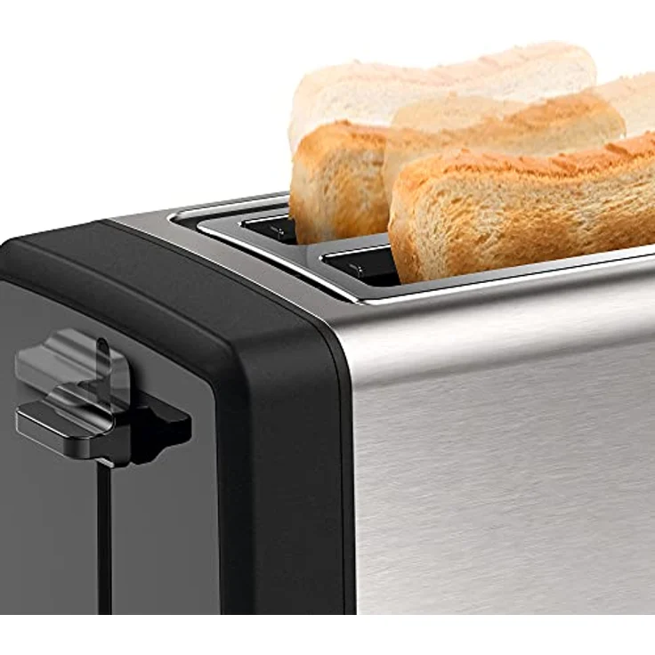 Bosch DesignLine TAT4P420 Toaster, 2 Scheiben, Edelstahl-schwarz – Bild 4
