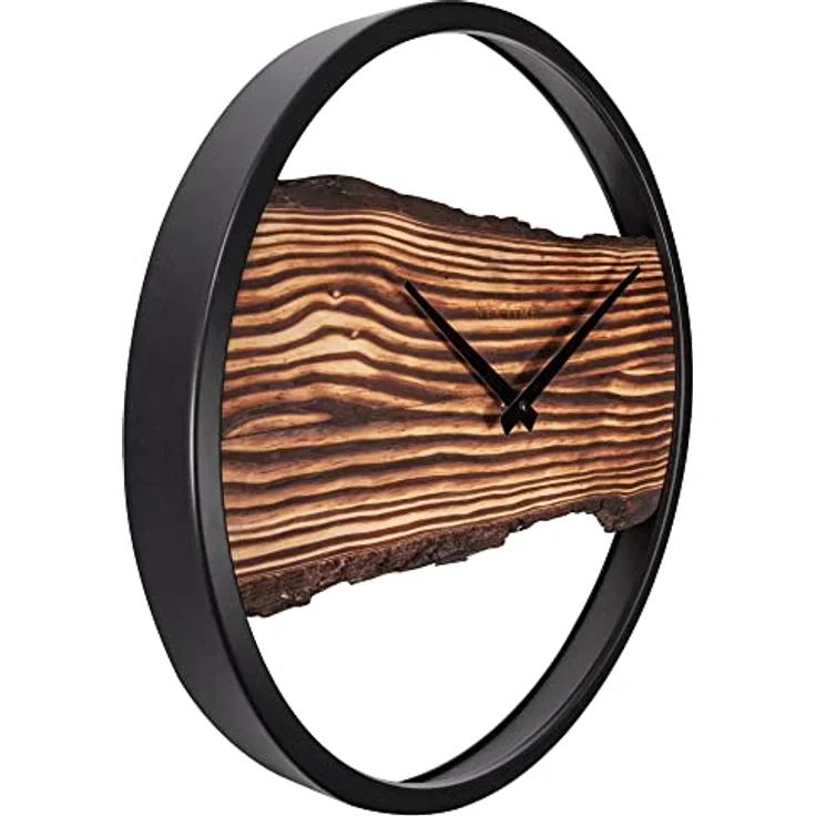 NeXtime 3263BR Wanduhr, Holz, Braun, 45cm – Bild 3