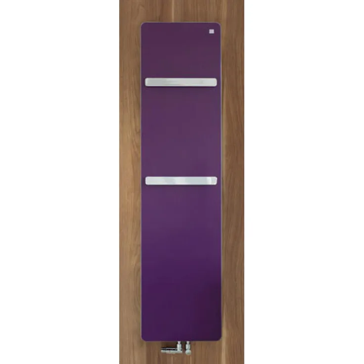 Schubiger Zehnder vitalo Design Heizkörper VIP-190-060, 1890x600 mm, Mittelanschluss, Handtuchhalter, Weiss